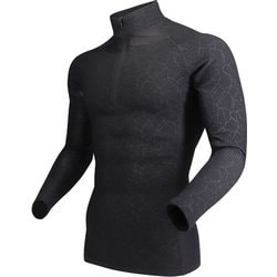 JW-249 [BTサーモエボエアー ミディアムウェイト ハーフジップハイネックシャツ ジオブラック Sサイズ]