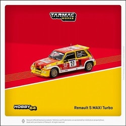 T64-TL061-85TDC27 1/64 Renault 5 MAXI Turbo Tour de Corse Rallye de France 1985 Didier Auriol/Bernard Occelli [ダイキャストミニカー]