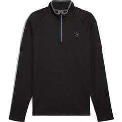 ゴルフ メンズ ワッフルフリース1/4ジップ XLサイズ PUMA BLACK