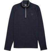 ゴルフ メンズ ワッフルフリース1/4ジップ Mサイズ DEEP NAVY