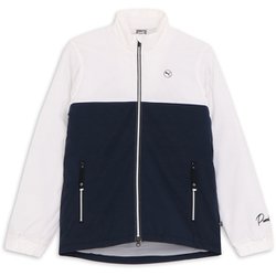 ゴルフ メンズ ストレッチナカワタカラーブロック FZジャケット XLサイズ WHITE GLOW-DE