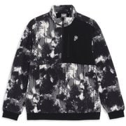 ゴルフ メンズ PC スプラッシュプリントフリースプルオーバー Mサイズ PUMA BLACK