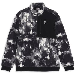 ゴルフ メンズ PC スプラッシュプリントフリースプルオーバー XLサイズ PUMA BLACK