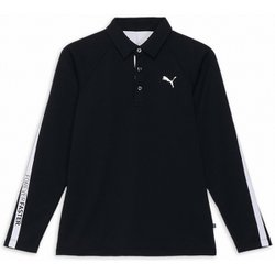 ゴルフ メンズ PF ストレッチサーモテーパードラインLSポロ Lサイズ PUMA BLACK