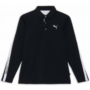 ゴルフ メンズ PF ストレッチサーモテーパードラインLSポロ Lサイズ PUMA BLACK