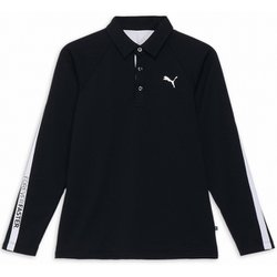 ゴルフ メンズ PF ストレッチサーモテーパードラインLSポロ XLサイズ PUMA BLACK