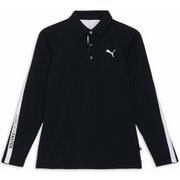 ゴルフ メンズ PF ストレッチサーモテーパードラインLSポロ XLサイズ PUMA BLACK