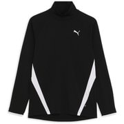 ゴルフ メンズ PF キモウスクラム ストレッチサイドライン LSハイネック Mサイズ PUMA BLACK