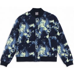 ゴルフ レディース PC W プリントフリースボンバー Mサイズ DEEP NAVY