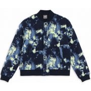 ゴルフ レディース PC W プリントフリースボンバー Mサイズ DEEP NAVY