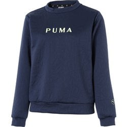 ゴルフ レディース W ストレッチ リッタイジャカード クルーネック プルオーバー Lサイズ DEEP NAVY