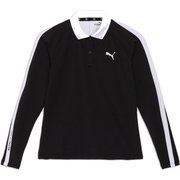 ゴルフ レディース PF W ストレッチサーモ テーパードライン LSポロ Lサイズ PUMA BLACK