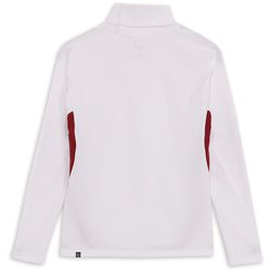 ゴルフ レディース PF W キモウスクラムストレッチ サイドライン タートルネック Mサイズ WHITE GLOW