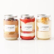 表参道の人気スイーツ店 EMME監修のケーキ缶 小サイズ250ml 3缶入 (薔薇とイチゴ缶、モンブラン缶、オペラ缶)