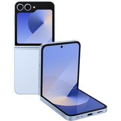 Galaxy Z Flip6/メイン 6.7インチ/サブ 3.4インチ/RAM 12GB/ROM 256GB/SIMフリースマートフォン/Blue SM-F741QLBASJP