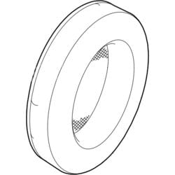 イヤーパッド R 片耳 ブラック 1個 X-5001-118-2