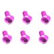 NAX-306PK 3×6 ヘックス ボタン ジュラルミンビス 6本入 ピンク [ラジコン用パーツ]