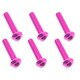 NAX-315PK 3×15 ヘックス ボタン ジュラルミンビス 6本入 ピンク [ラジコン用パーツ]