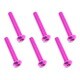 NAX-320PK 3×20 ヘックス ボタン ジュラルミンビス 6本入 ピンク [ラジコン用パーツ]