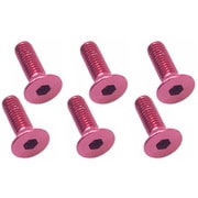 SAX-310R 3×10 ヘックス 皿 ジュラルミンビス 6本入 レッド [ラジコン用パーツ]