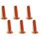 SAX-315OR 3×15 ヘックス 皿 ジュラルミンビス 6本入 オレンジ [ラジコン用パーツ]