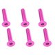 SAX-315PK 3×15 ヘックス 皿 ジュラルミンビス 6本入 ピンク [ラジコン用パーツ]