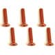 SAX-316OR 3×16 ヘックス 皿 ジュラルミンビス 6本入 オレンジ [ラジコン用パーツ]