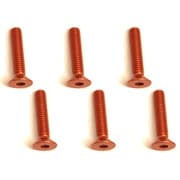 SAX-316OR 3×16 ヘックス 皿 ジュラルミンビス 6本入 オレンジ [ラジコン用パーツ]