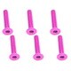 SAX-316PK 3×16 ヘックス 皿 ジュラルミンビス 6本入 ピンク [ラジコン用パーツ]