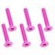 SAX-318PK 3×18 ヘックス 皿 ジュラルミンビス 6本入 ピンク [ラジコン用パーツ]