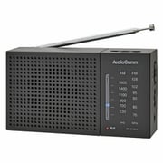 AudioComm AM/FM ハンディラジオ ブラック RAD-H234N-K