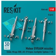 RSK48-0460 1/48 ミーティア レーダー誘導 空対空ミサイル 4個入 [プラモデル用パーツ]