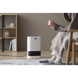 アイリスオーヤマセラミックファンヒーター 2024年製KCH-LTSW121美品 アイリスオーヤマ KCH-LTSW121-W 大風量セラミックファン