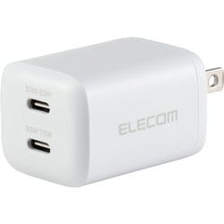 USB急速充電器 USB PD（パワーデリバリー）対応 30W USB-C×2 PD-PPS GaN II採用 折りたたみプラグ PD-PPS ホワイト MPA-ACCP9430WH