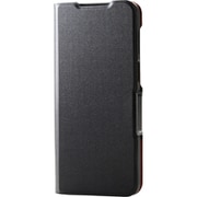 PM-R243PLFUBK [motorola moto g64 5G用 ケース レザー カバー 手帳型 マグネット フラップ 衝撃吸収 超軽量 薄型 スタンド機能付 UltraSlim ブラック]
