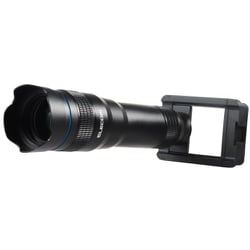 P-SLZ16XBK [スマートフォン用カメラレンズ 望遠レンズ 16倍 ホルダークリップ式 レンズ 高画質 望遠鏡 ブラック]