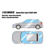 EM481C 1/43 ホンダ シビック Type R EK9 1998 ヴォーグシルバーメタリック [レジンキャストミニカー]
