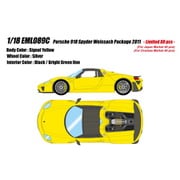 EML089C 1/18 ポルシェ 918 Spyder Weissach package 2011 シグナルイエロー [レジンキャストミニカー]
