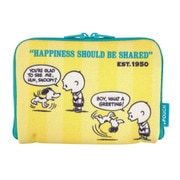 PEANUTS スヌーピー どっとポーチ ショート 75th BD ストライプ