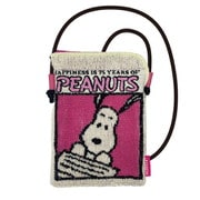 PEANUTS スヌーピー どっとポーチ ショルダーミニ 75th BD ピンク