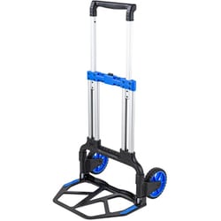 CART-FA10BK [キャリーカート 折りたたみ式 安定感のある大型キャスター 耐荷重125kg コンパクト 静音]