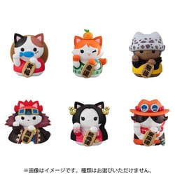 MEGA CAT PROJECT ワンピース ニャンピースニャーン！ 招き猫FORTUNE LUCKY☆CAT PIRATES 1個 [コレクショントイ]