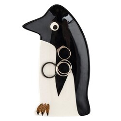 トレイ Hannah Turner Trinket Dish 動物 Penguin Penguin