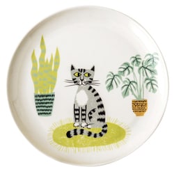 お皿 Hannah Turner ネコ Cat Side Plate GREY SPLCA2