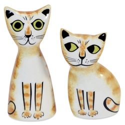 調味料入れ Hannah Turner 塩コショウ入れ CatGingerTabby SPCAGI