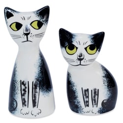 調味料入れ Hannah Turner 塩コショウ入れ CatBlackandWhite SPCABW