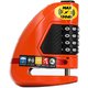 4桁ダイヤル式 120dBアラーム付 ディスクブレーキ ORANGE AIR ALARM COMBO - ORANGE