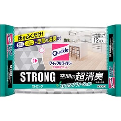 クイックルワイパー 立体吸着ウエットシート STRONG 空間の超消臭 12枚 [お掃除シート]