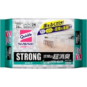 クイックルワイパー 立体吸着ウエットシート STRONG 空間の超消臭 24枚 [お掃除シート]