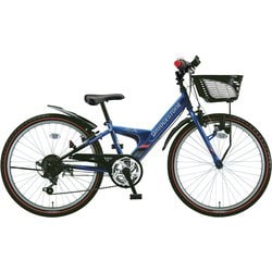 子ども用自転車 エクスプレスジュニア 24インチ 外装6段変速 ブルー＆ブラック EXJ45